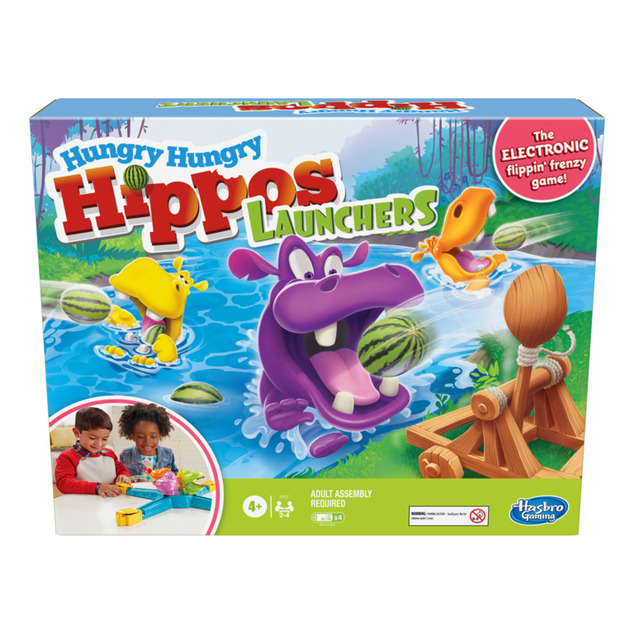 Hasbro Kinderspiel Hungrige Flusspferde - Trägerraketen E9707