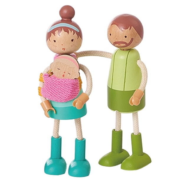 2Kids Toys Set mobilier cu familie 5 în 1