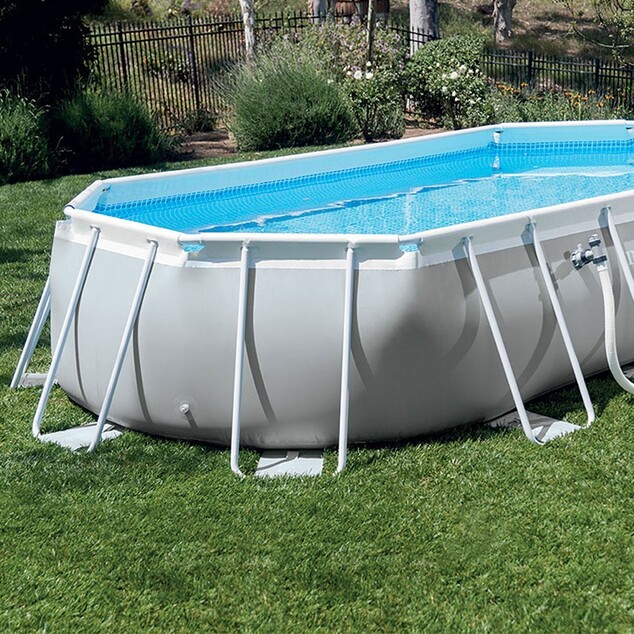 Záhradný bazén INTEX 26798 Prism Frame Oval 610 x 305 x 122 cm kartušová filtrácia