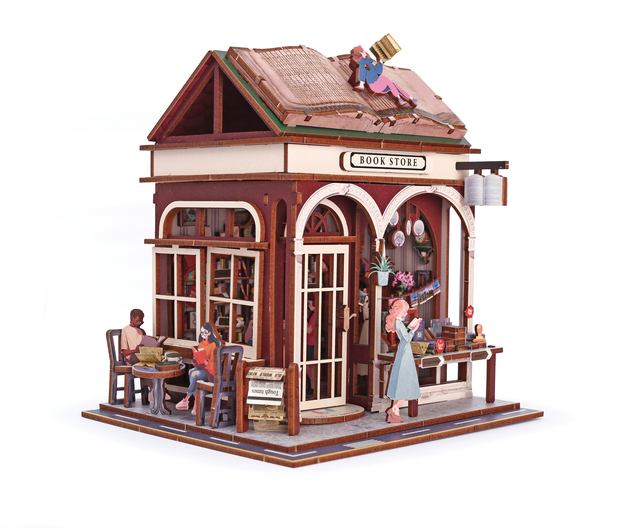 GRAINE CREATIVE Modelo 3D de madera Librería