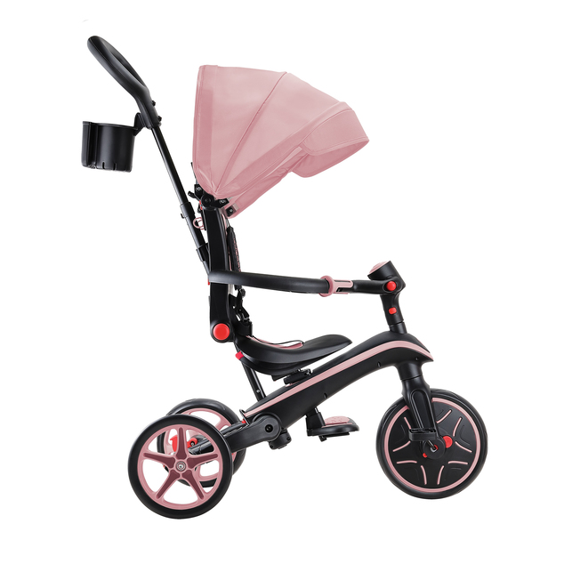 Globber detská trojkolka skladacia 4v1 - Deep Pastel Pink