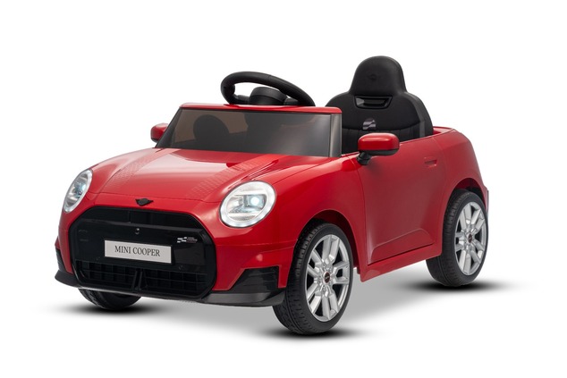 Elektrické autíčko BMW Mini Cooper 12V, červené, USB Vstup s Bluetooth pripojením na MP3 P