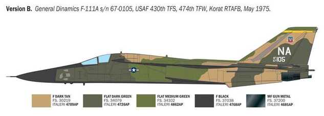Maquette Avion 91232 - F-111 Aardvark (1:72)