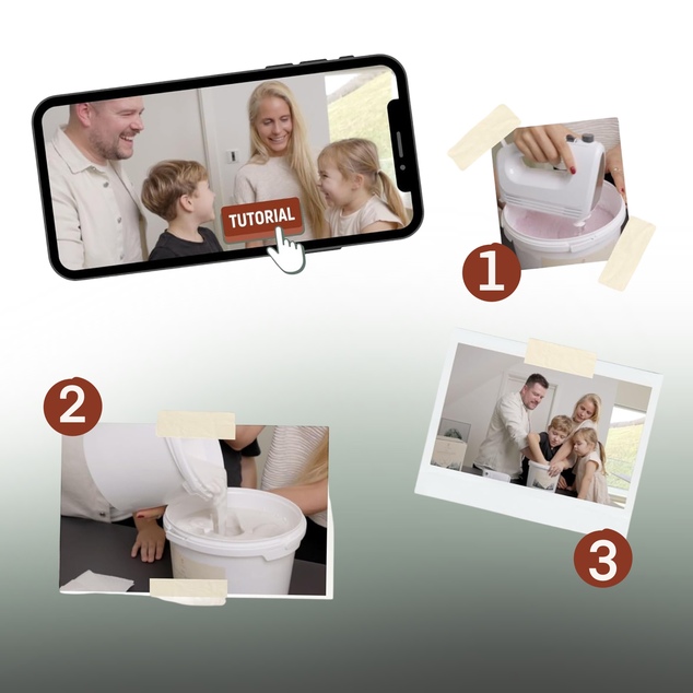 Originálny kreatívny set 3D odliatok - rodina
