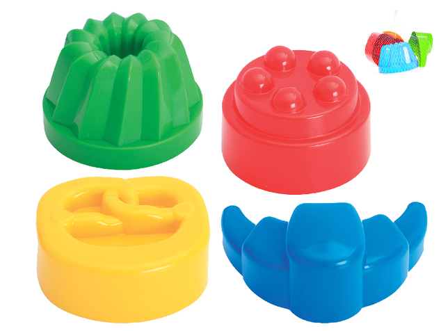 Formičky na piesok bábovky 10-12cm 4ks