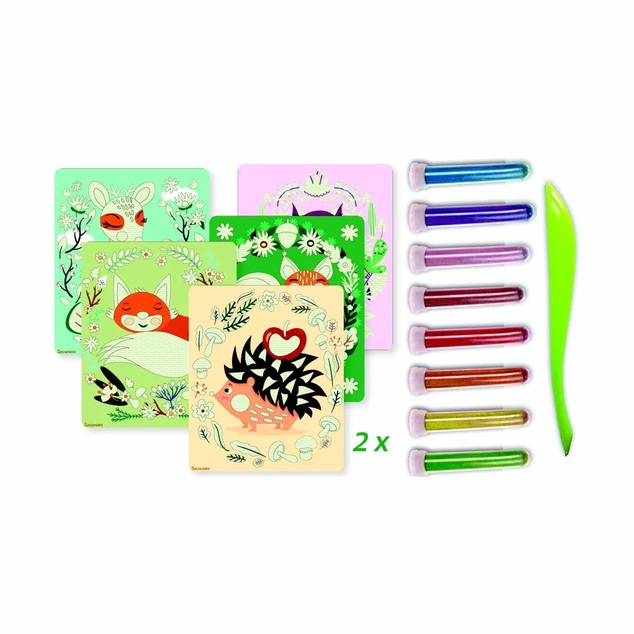 Sycomore Artissimo - Glitzer-Sandmalerei - Waldtiere