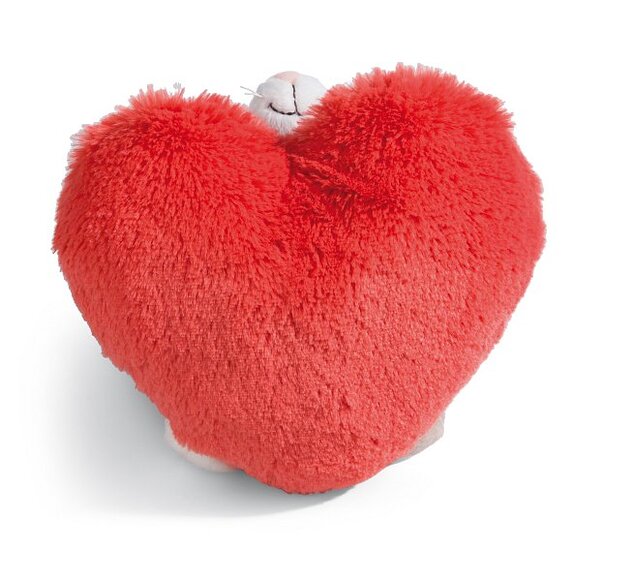 NICI plyš Love Mačička roztomilá ležiaca, srdce, 13cm, GREEN