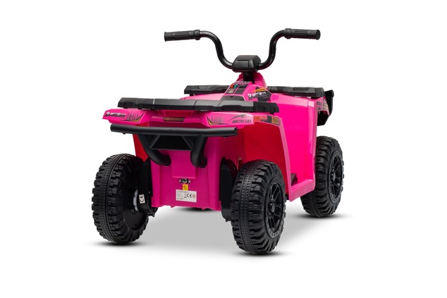 Licencovaná elektrická štvorkolka Arctic Cat 12V so zadným pohonom, ružová, LED svetlá, Lí