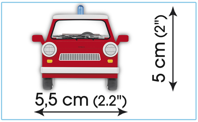 Cobi 24555 Youngtimer Trabant 601 Universal Feuerwehr 1:35