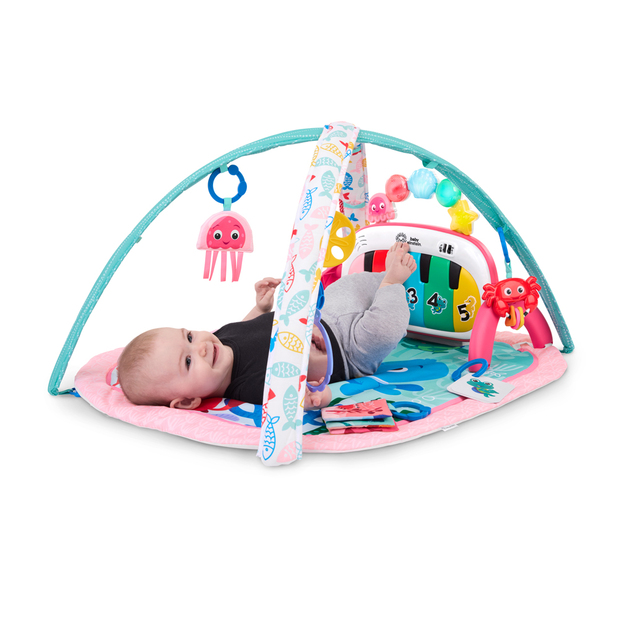 BABY EINSTEIN Igračka deka s aktivnostima 4u1 Kickin’ Tunes™ Jellyfish Jamboree™ 0m+