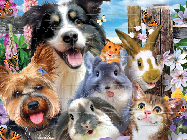 PRIME 3D PUZZLE - Selfie amigos del patio 100 piezas