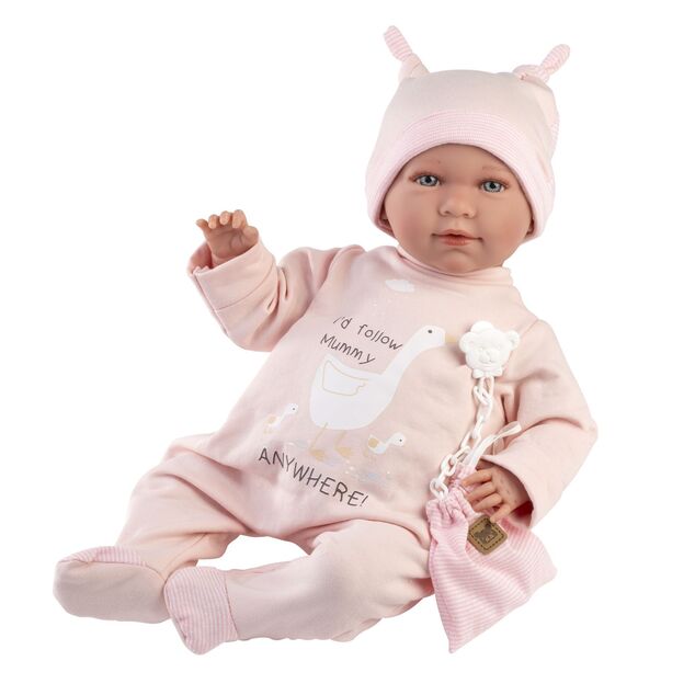 Llorens 74108 NEW BORN - realistická bábika bábätko so zvukmi a mäkkým látkovým telom - 42