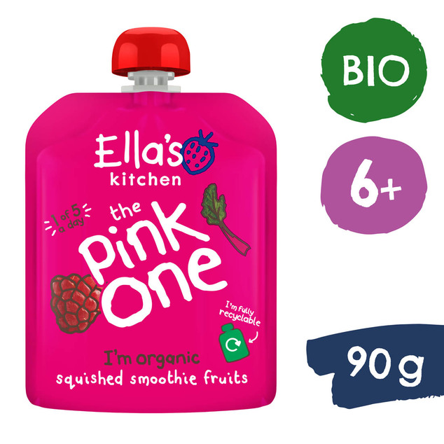 Ella's Kitchen BIO PINK ONE ovocné smoothie s dračím ovocím (5x90g)