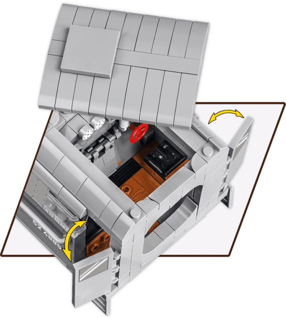 Cobi 6281 Kriegslokomotive Baureihe 52, 1:35, 2476 k, 1 f
