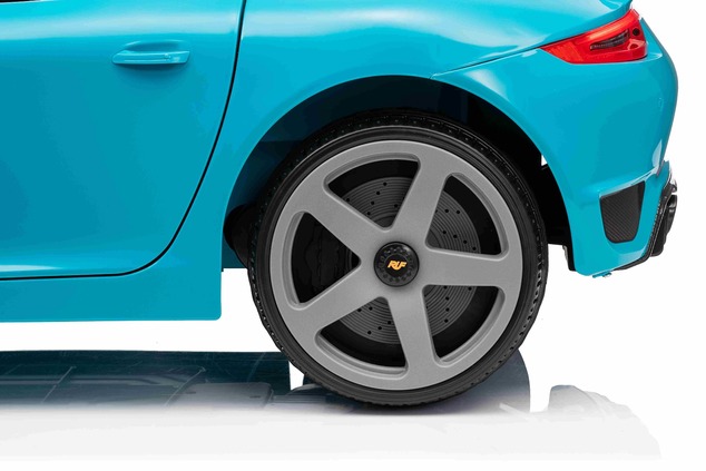 Elektrické autíčko RUF GT 12V, modré, Otváracie dvere, 2.4 GHz diaľkové ovládanie, LED sve