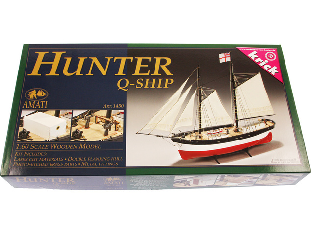 AMATI HMS Hunter škuner 1:60 kit