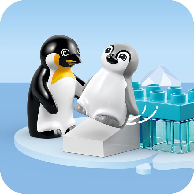 LEGO® DUPLO® 10442 Rodinky divokých zvierat: Tučniaky a levy