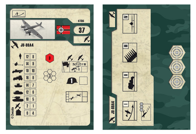 Wargames (WWII) самолет 6186 - Junkers Ju-88A4 (1:200)