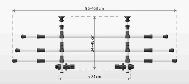 Mreža bezpečnostá do auta 96-163cm