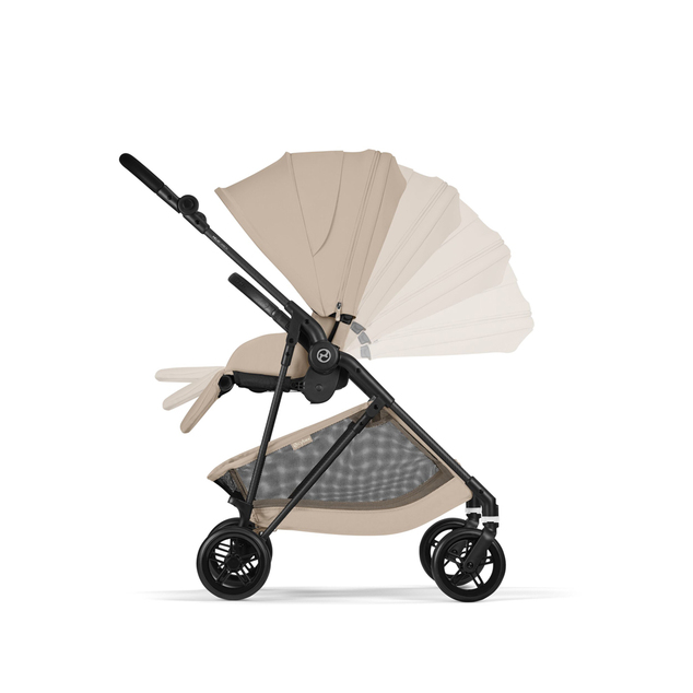 CYBEX Športový kočík Melio Carbon Almond Beige Gold