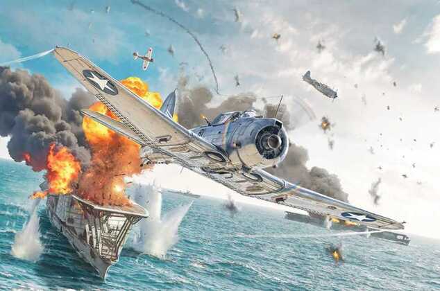 Model Kit letadlo 2841 - USN SBD-3 DAUNTLESS (1:48)