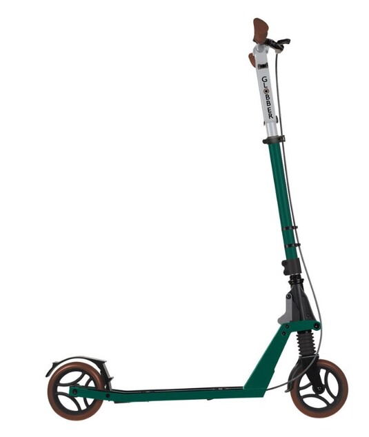 Globber Kolobežka One K 165 Deluxe Vintage Green s prednym tlmičom a brzdou, nosnosť 100kg