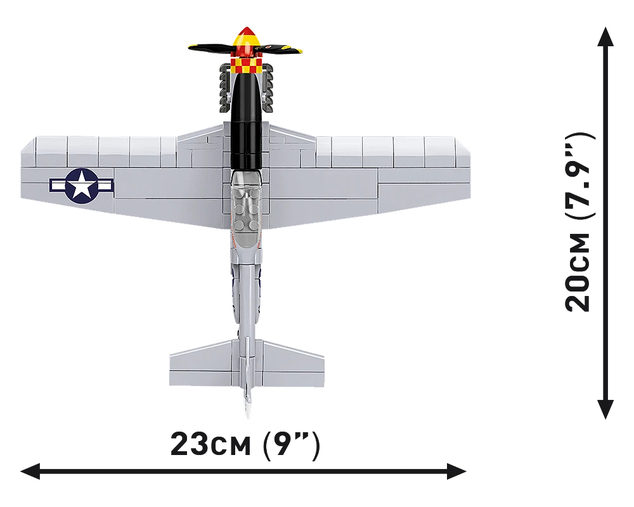 Cobi 26631 MUSTANG P-51 D FLYING BULLS, 1:48, 157 k