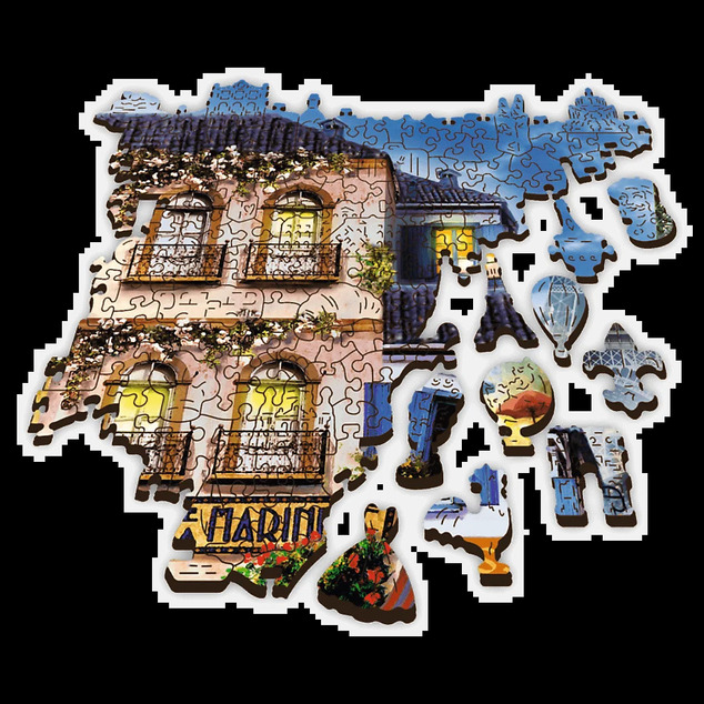 Trefl Holzpuzzle 1000 - Französische Gasse