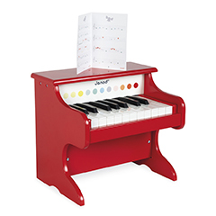Janod Strumento musicale in legno Pianoforte elettronico Confetti
