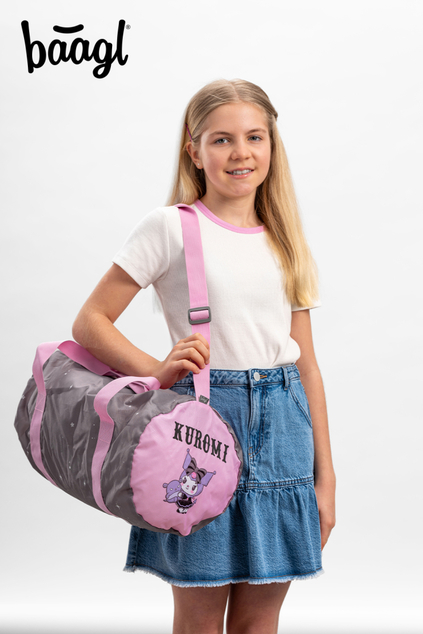 BAAGL SET 3 Skate Kuromi Grey: Rucksack, Federmäppchen, Sporttasche GRS