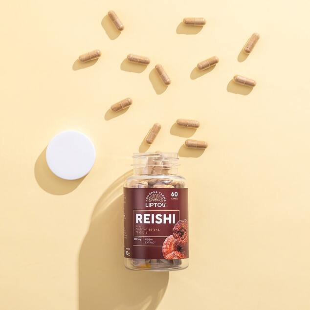 Reishi 60 kapsúl (600mg extraktu / kapsula)