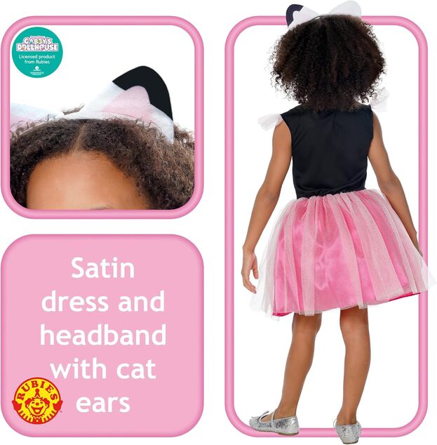 GABBYS DOLLHOUSE tutu detský kostým veľkosť XXS(98-104cm)