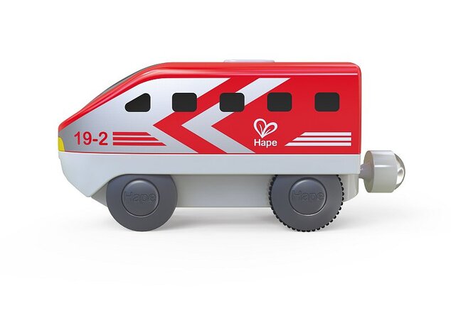 Hape Lokomotíva Intercity na batérie, červená