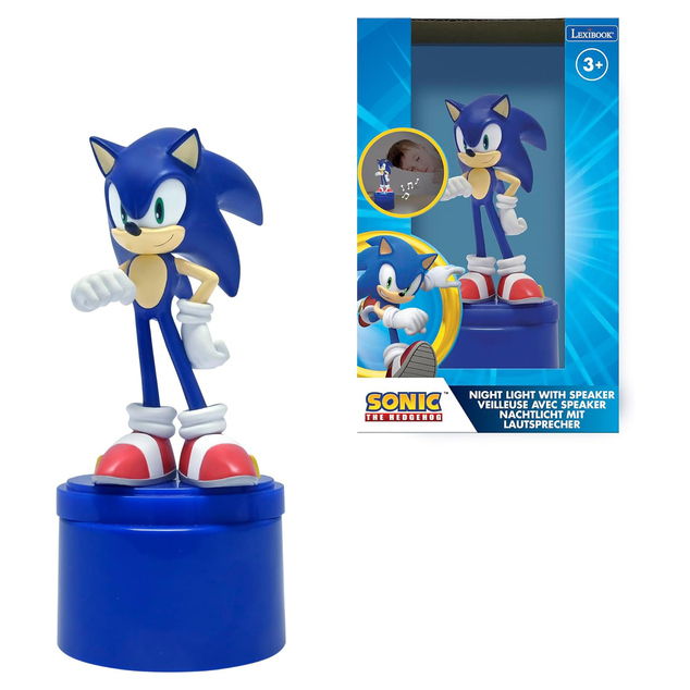 Nočné svetlo s reproduktorom Ježko Sonic