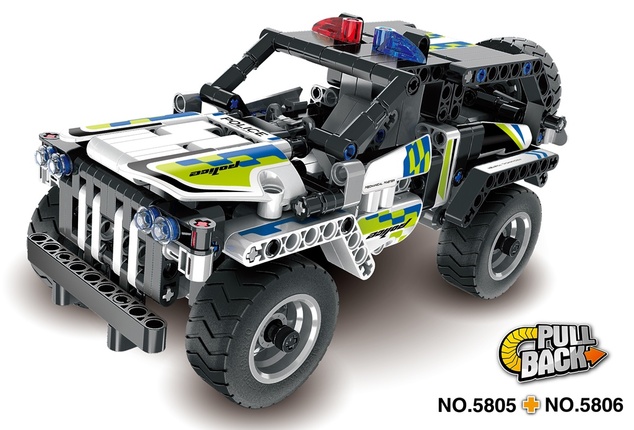 Stavebnica Policajná motorka 193 ks