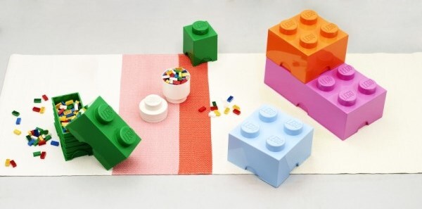 LEGO® úložný box 1 - červená 125 x 125 x 180 mm