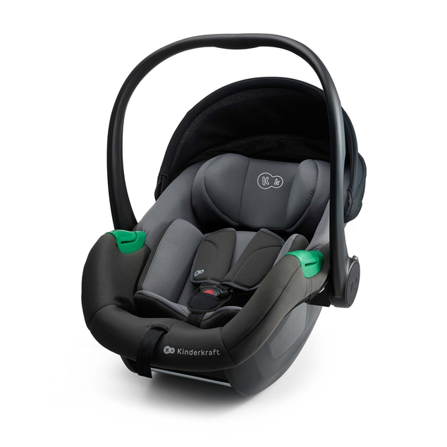 KINDERKRAFT Autositz Mink Pro 2 i-size (0-13 kg) und Basis Mink FX 2 Grey