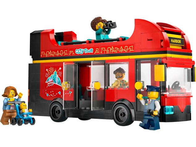 LEGO® City 60407 Červený dvojposchodový vyhliadkový autobus