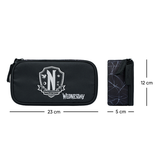 BAAGL Školský peračník etui Wednesday Nevermore