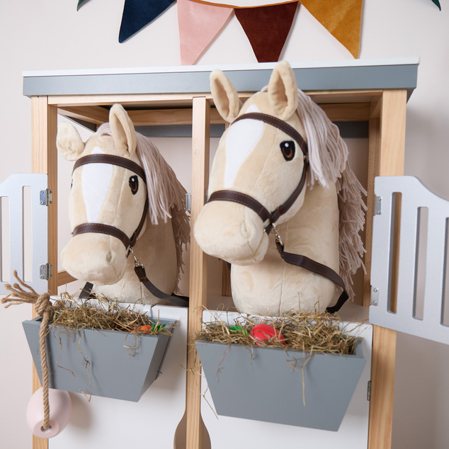 Bieco - Hobby Horsing na tyči - koník béžový, veľ. S