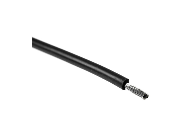 Kábel so silikónovou izoláciou Powerflex 20AWG čierny (1m)