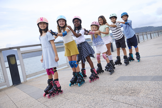 Globber Nastaviteľné inline korčule 34-37 Black-Coral Pink