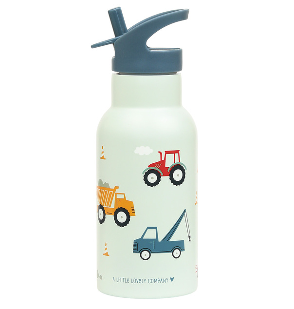 A Little Lovely Company - nerezová fľaša na pitie, 350 ml - vozidlá