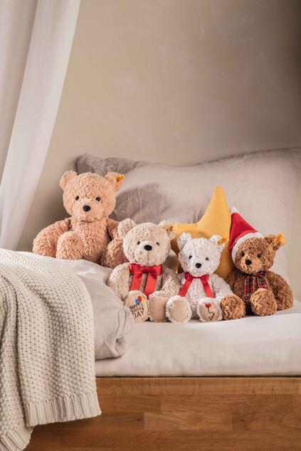 STEIFF Friends Jimmy Teddy bear – Happy Birthday, beige plyšová hračka