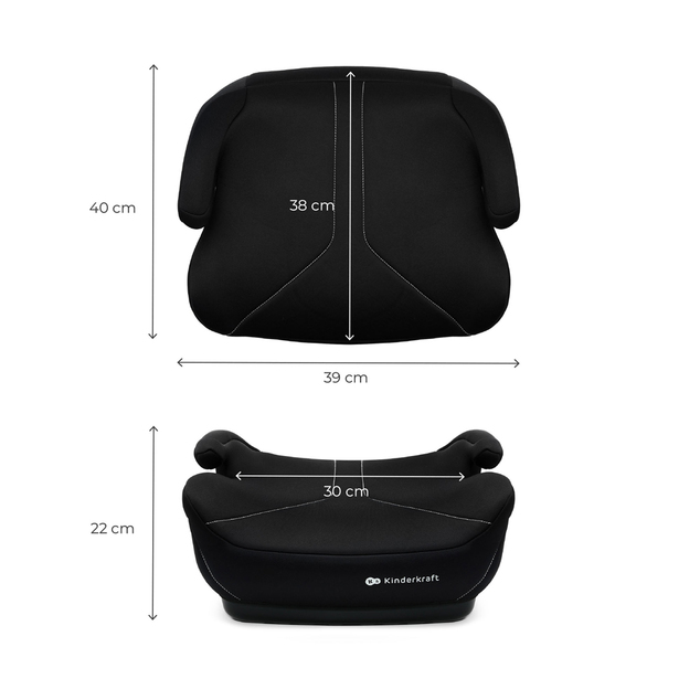 KINDERKRAFT Podsedák I-Boost 2 (125–150 cm) Black
