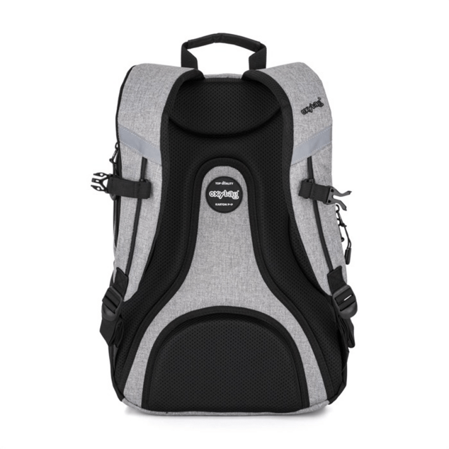 Zaino per studenti + astuccio OXY Sport Grey Melange