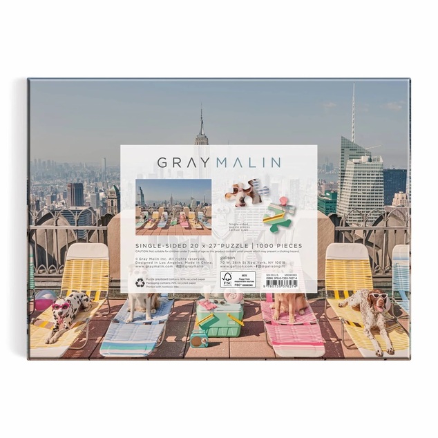 Galison Puzzle Psi u New Yorku Gray Malin 1000 dijelova