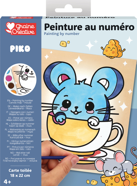 GRAINE CREATIVE Slikanje po številkah Miške