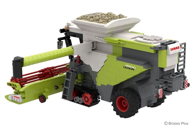BRIXIES Plus 222.734 CLAAS LEXION 8900 TERRA TRAC - kombajn s prívesom, 1498 k