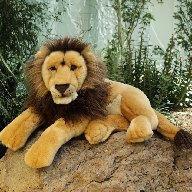 Lion en peluche 52 cm ÉCOLOGIQUE